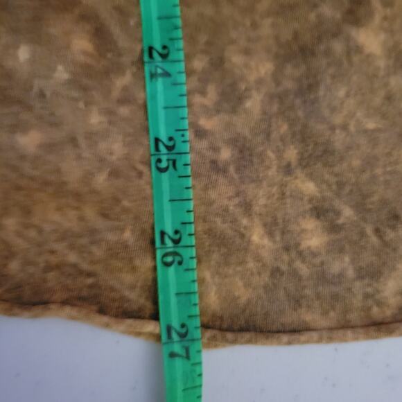 WET SEAL Brown Distressed Cut & Knotted Back Love Tunic Length‎ Tank Top - M - Picture 6 of 7